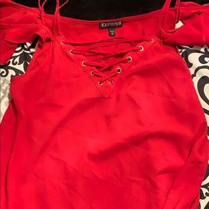 Express cold shoulder blouse